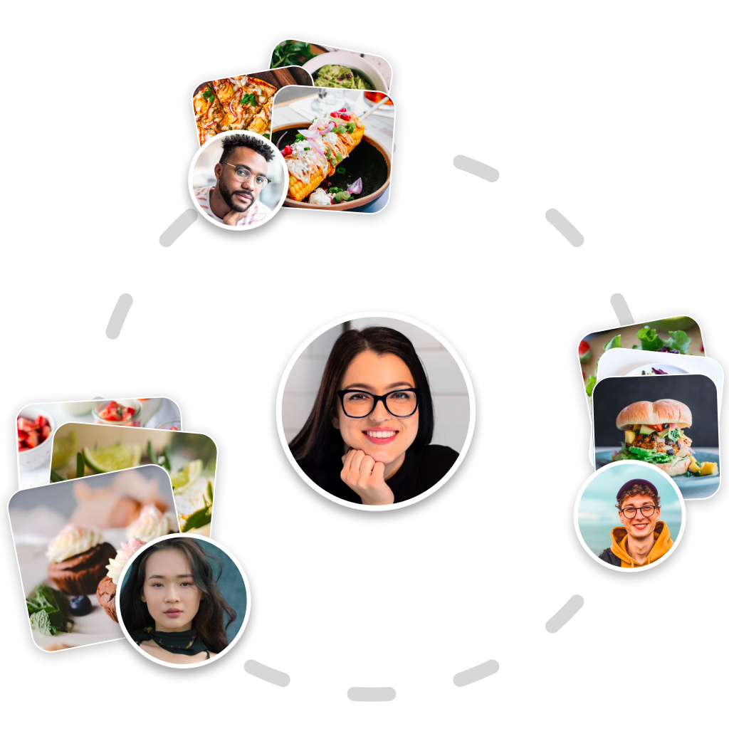 A cooking circle in Ambre: your collections shared with friends and family