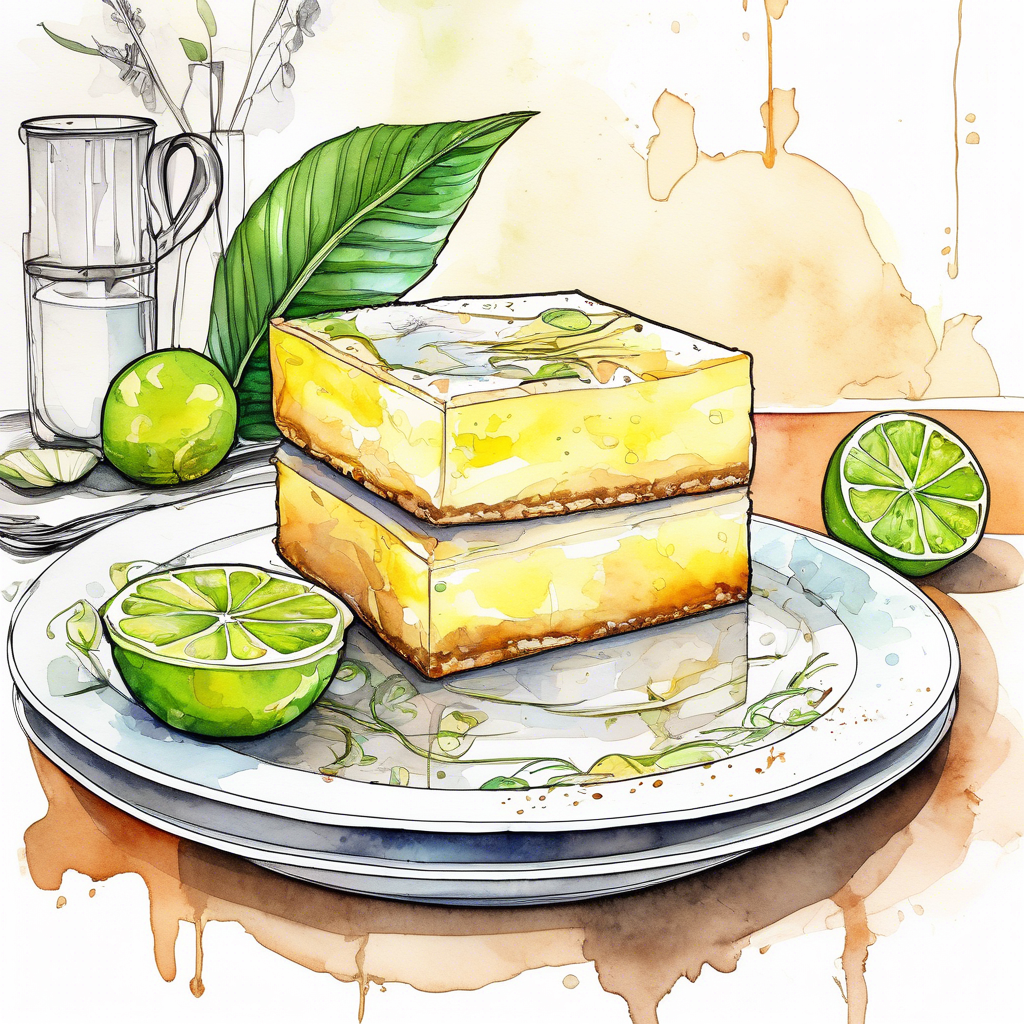 An image of Lime and Coconut Slice