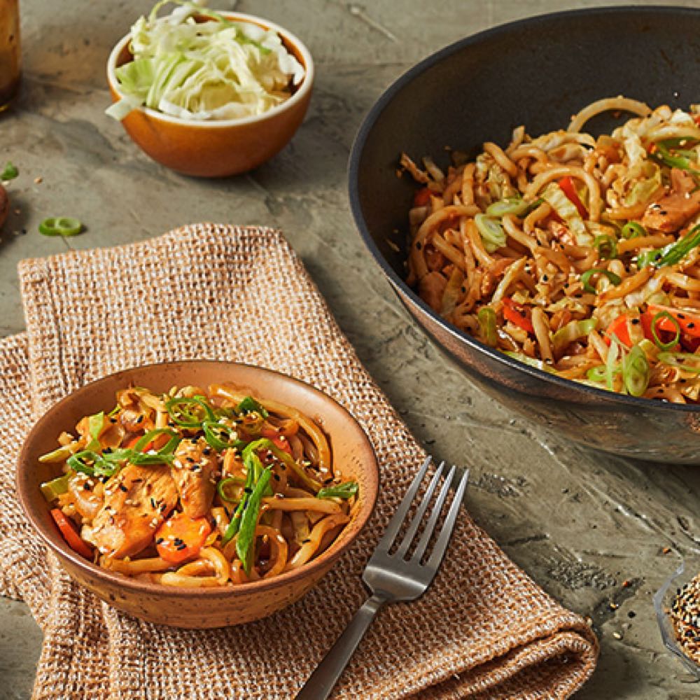 An image of Teriyaki Chicken Udon Stirfry