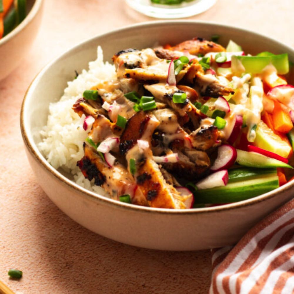 An image of Bang Bang Chicken & Rice Bowls